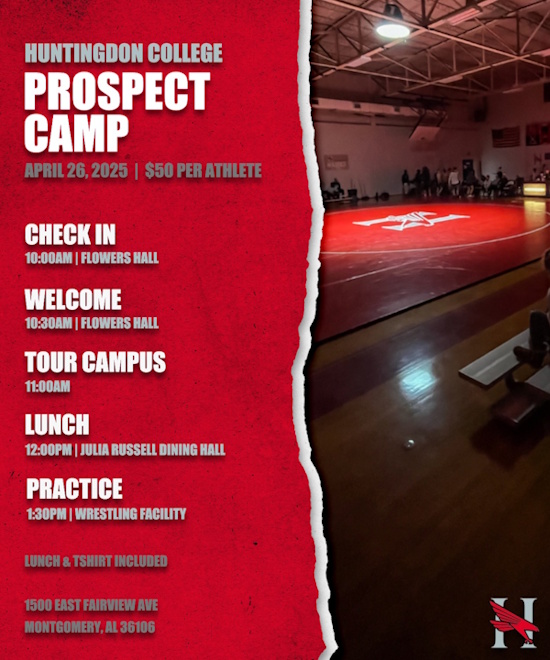 Huntingdon College - Wrestling Camp Schedule